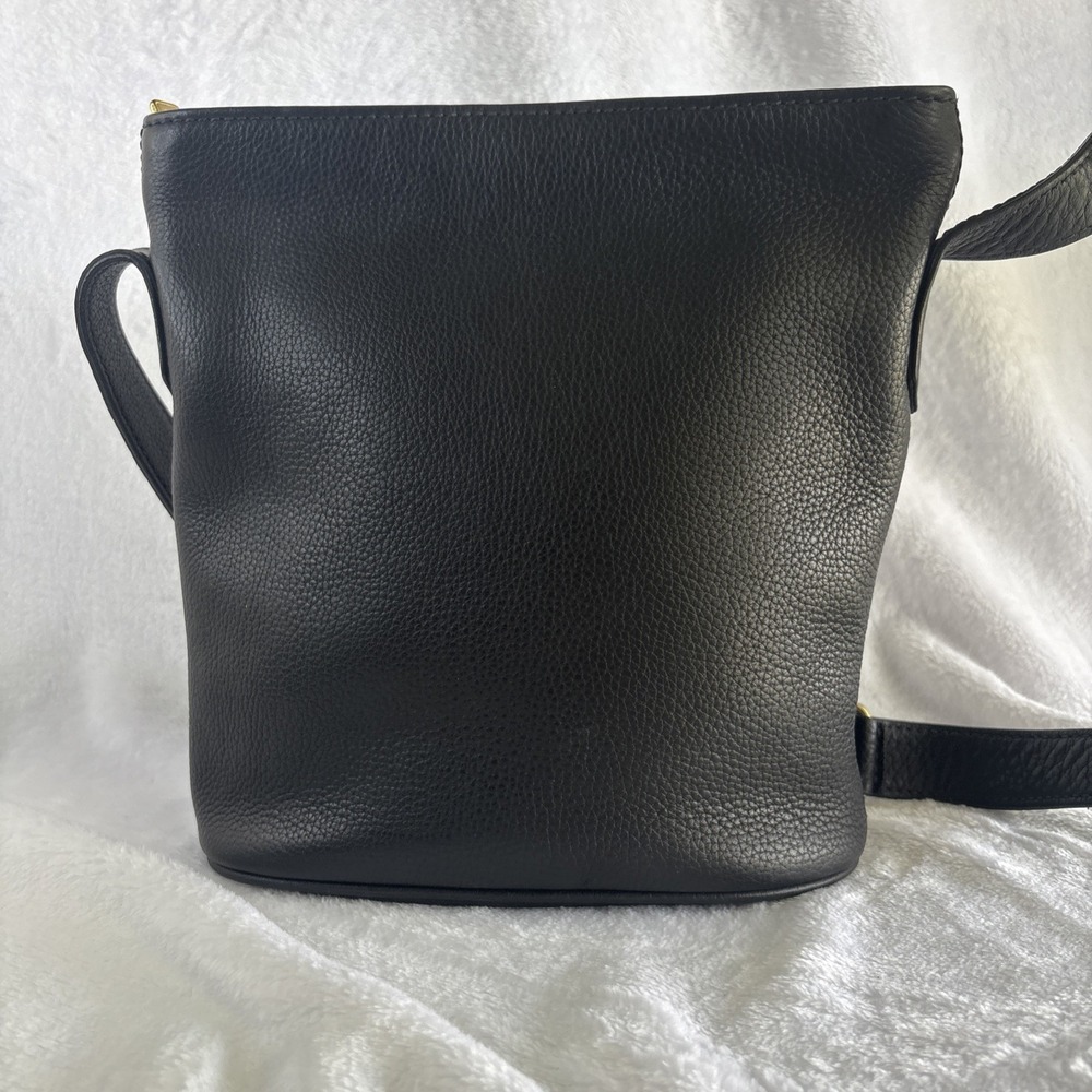 Vintage COACH Sonoma Bucket Zip Bag Black Pebble Leather 4907 90s Costa Rica - Picture 7 of 16